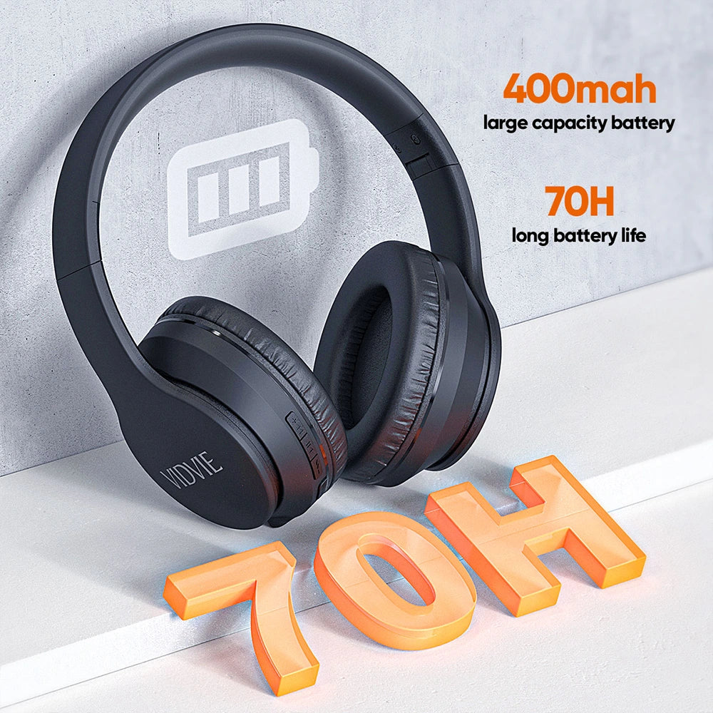 VIDVIE Bluetooth Foldable Bass Headphones