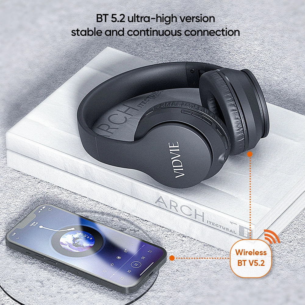 VIDVIE Bluetooth Foldable Bass Headphones