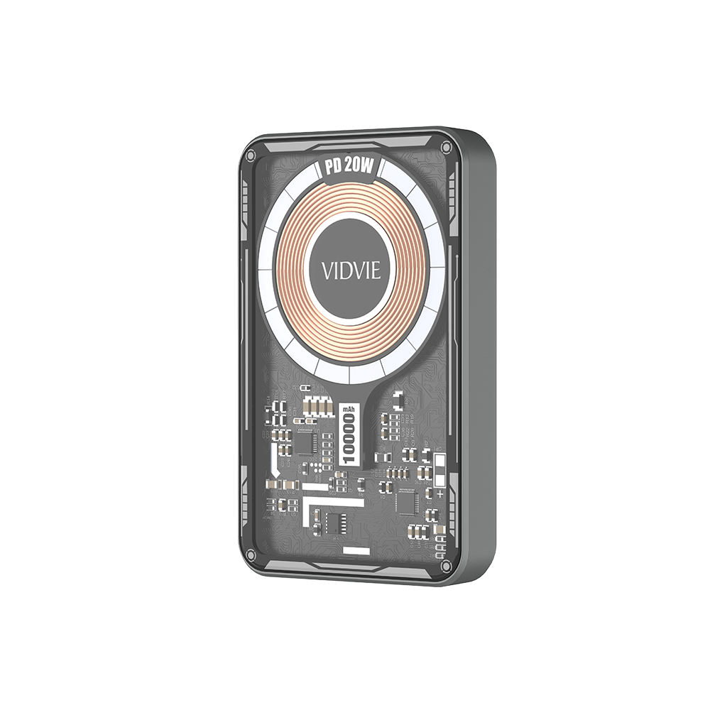 VIDVIE 10000MAH PD20W 15W Magnetic Wireless Charging Powerbank