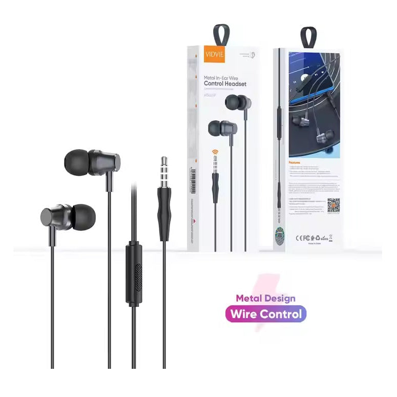 VIDVIE Wired Earphone