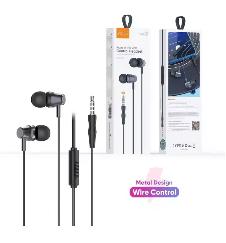 VIDVIE Wired Earphone